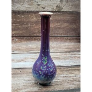 Beautiful purple ceramic vase